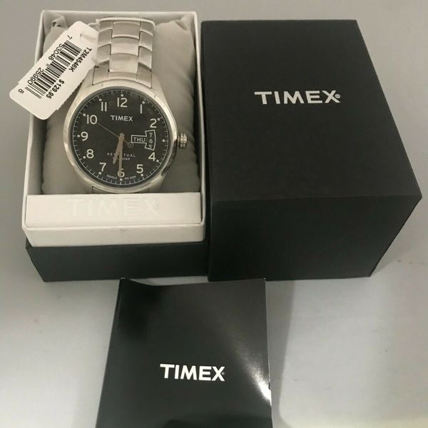 Timex Perpetual Calendar Watch T2M454 Men's Wristwatch New in Box