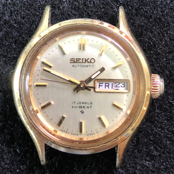 Vintage Seiko Hi-Beat 2906-0239 Automatic Women's Watch Gold Case