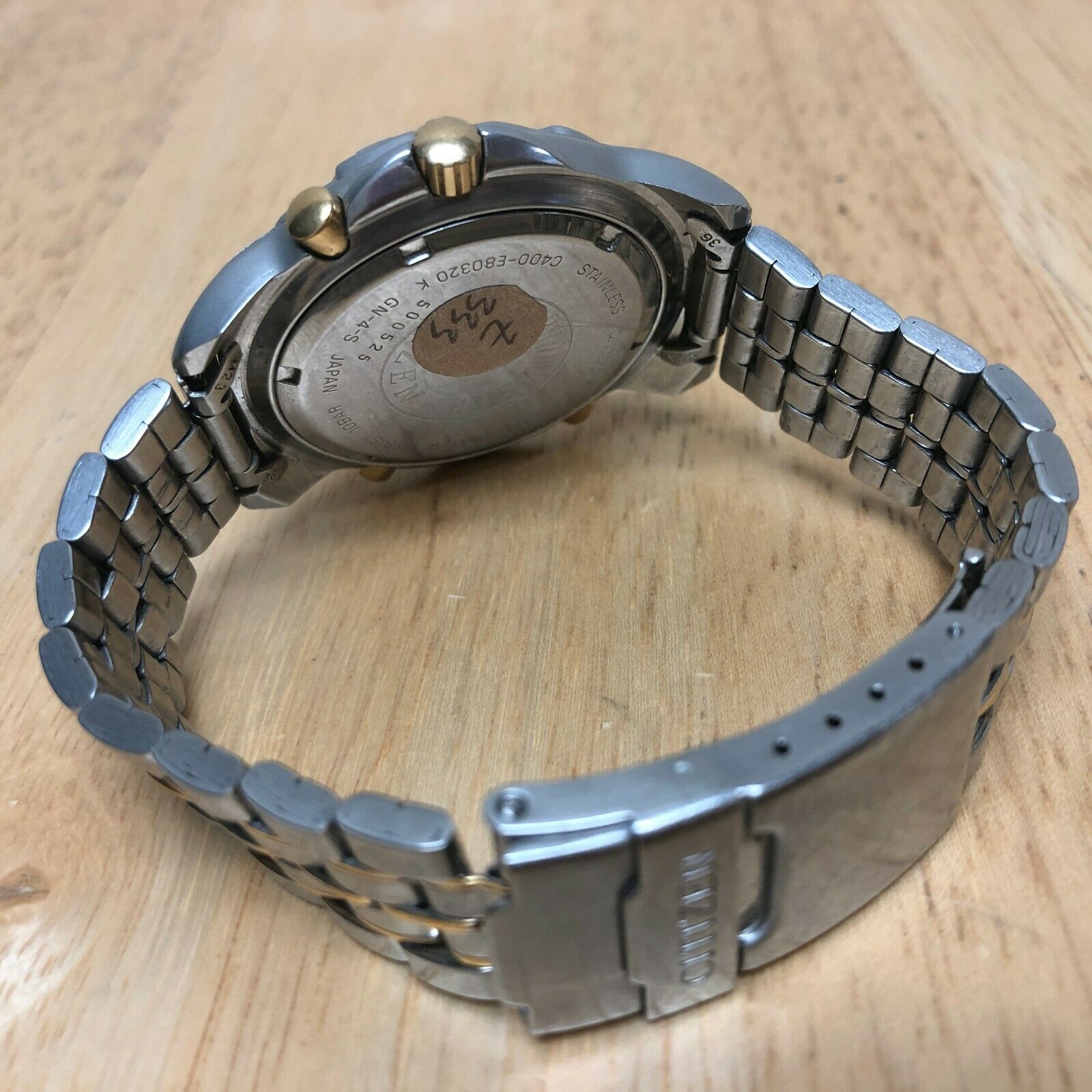 Vintage Citizen Promaster C400 Men Analog Digital Chrono Watch 