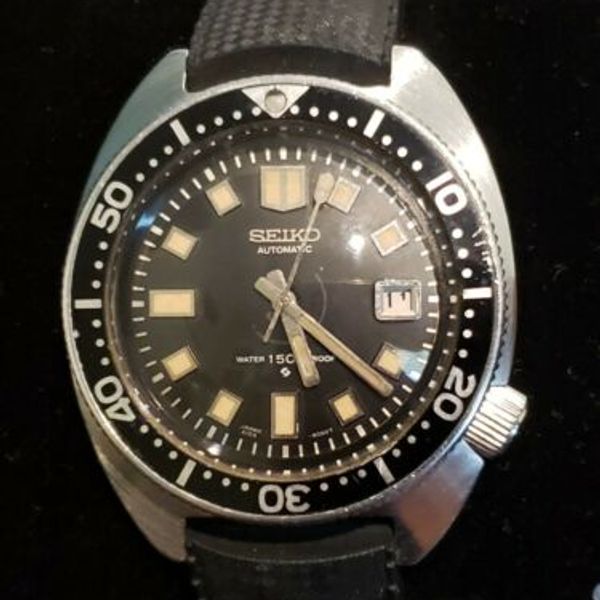 Vintage SEIKO 6105-8000 AUTOMATIC DIVER Black WATCH Proof/Proof 1969 ...