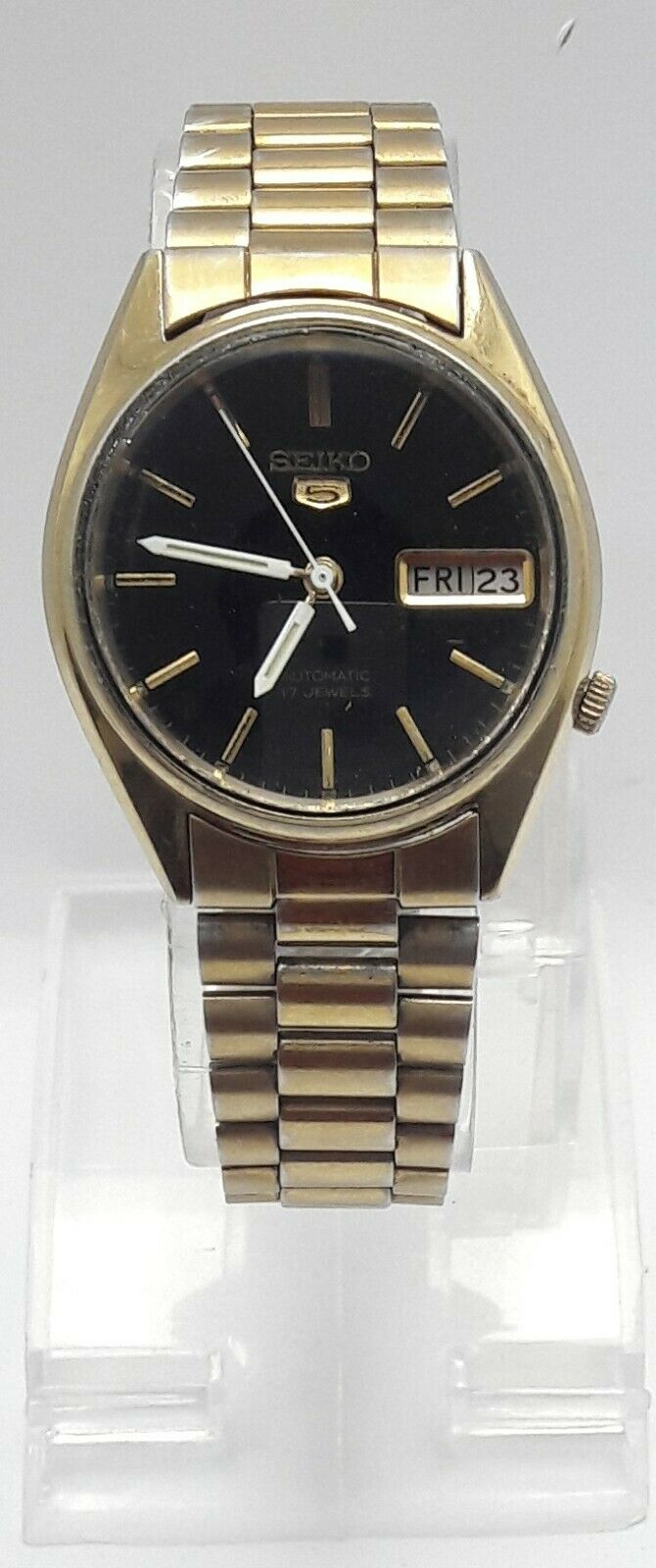 VINTAGE SEIKO 5 7009-786A F AUTOMATIC 17J JAPAN MEN'S WATCH (1860