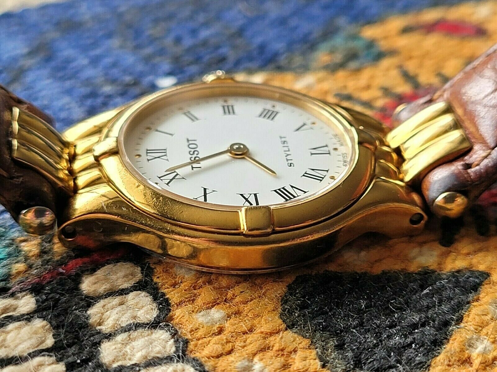 Vintage Tissot Stylist Gold Plated 4 Jewel Ladies 1980's Vintage Tissot Stylist Gold Plated 4 Jewel Ladies 1980's