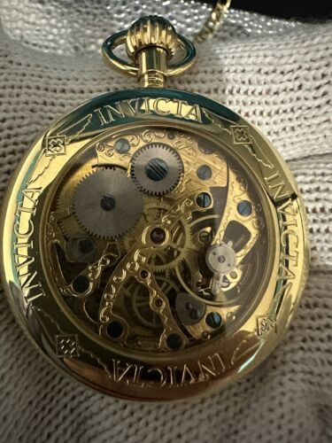 Invicta skeleton clearance pocket watch