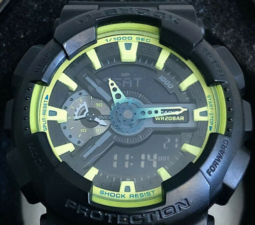 Casio G-SHOCK GA110LY-1A Analog/Digital Black/Lime Green Module