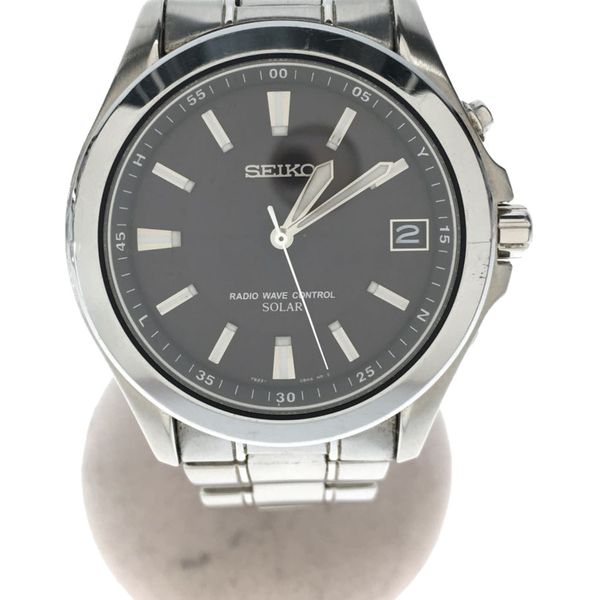 [Used] Seiko Solar Watch/Analog/Stainless Steel/Gray/Silver/7B22-0AY0 ...