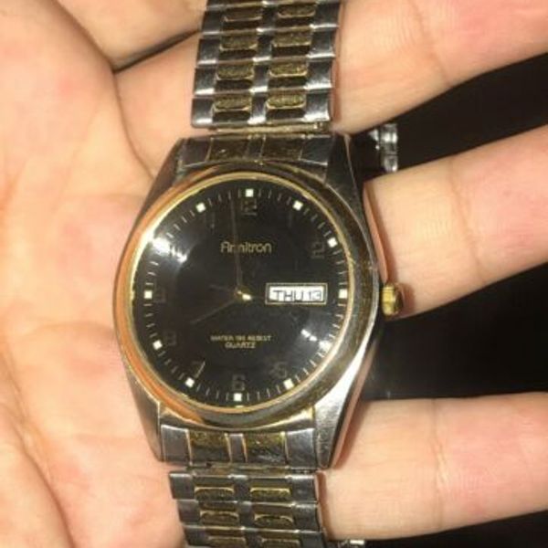 armitron-men-s-stainless-steel-wrist-watch-2105-3-gold-silver-tone