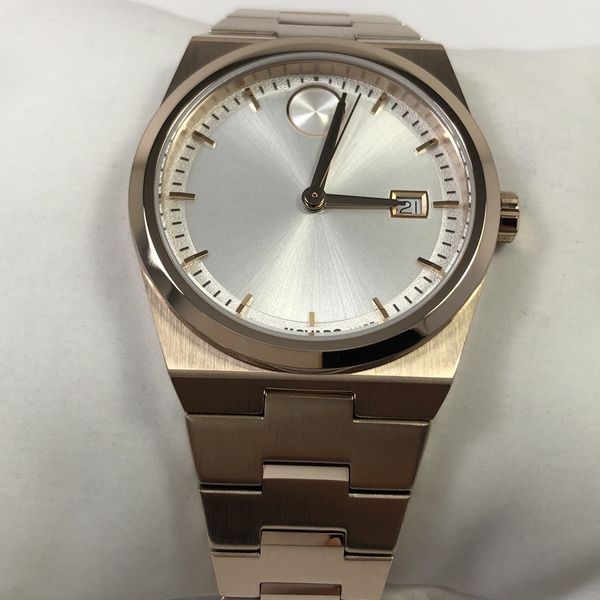 Movado Bold Quest Quartz Rose Gold Tone Stainless Steel Ladies Watch ...