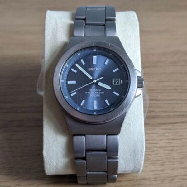 Men's SEIKO TITANIUM Watch - 100 M - V732-0P30 | WatchCharts