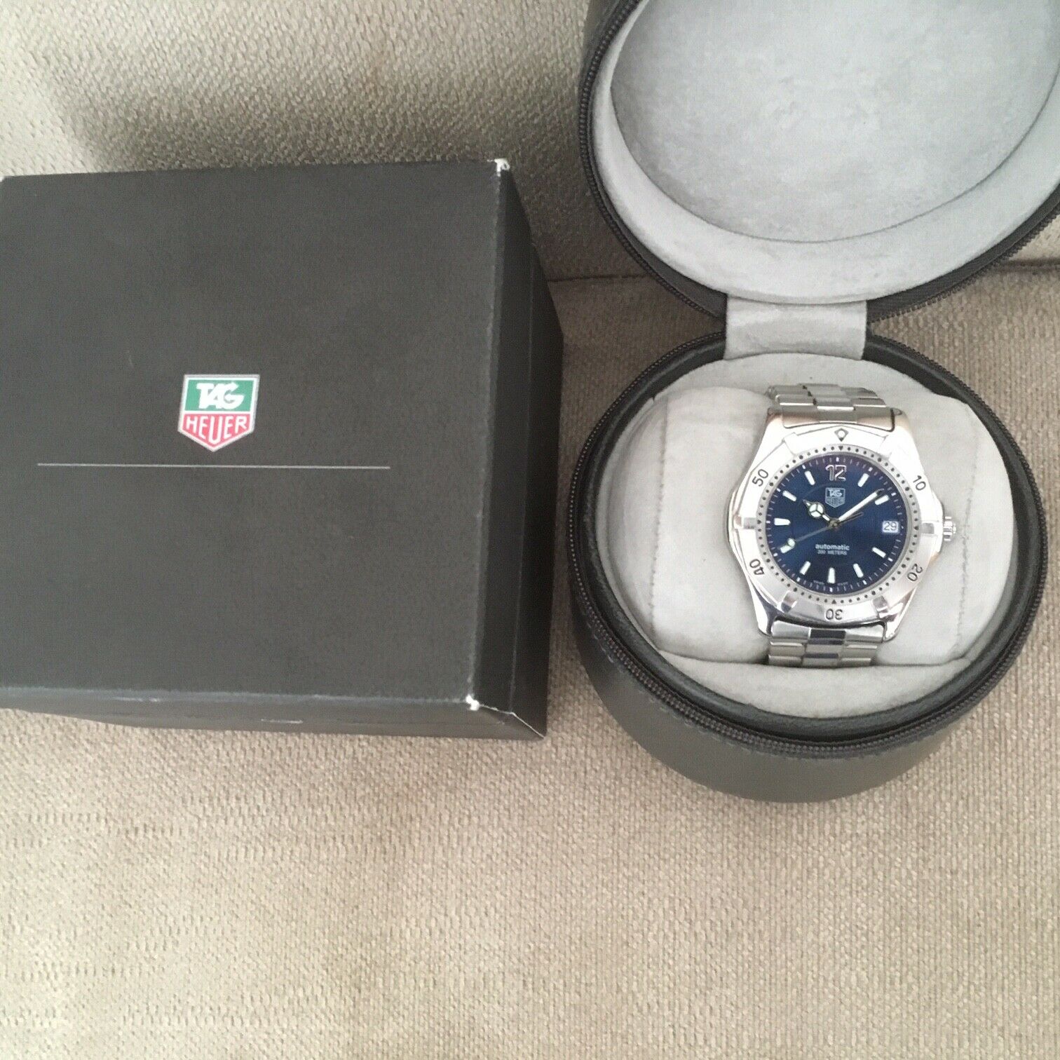 TAG Heuer 2000 Mens Series Blue Automatic Watch with Sweep Second