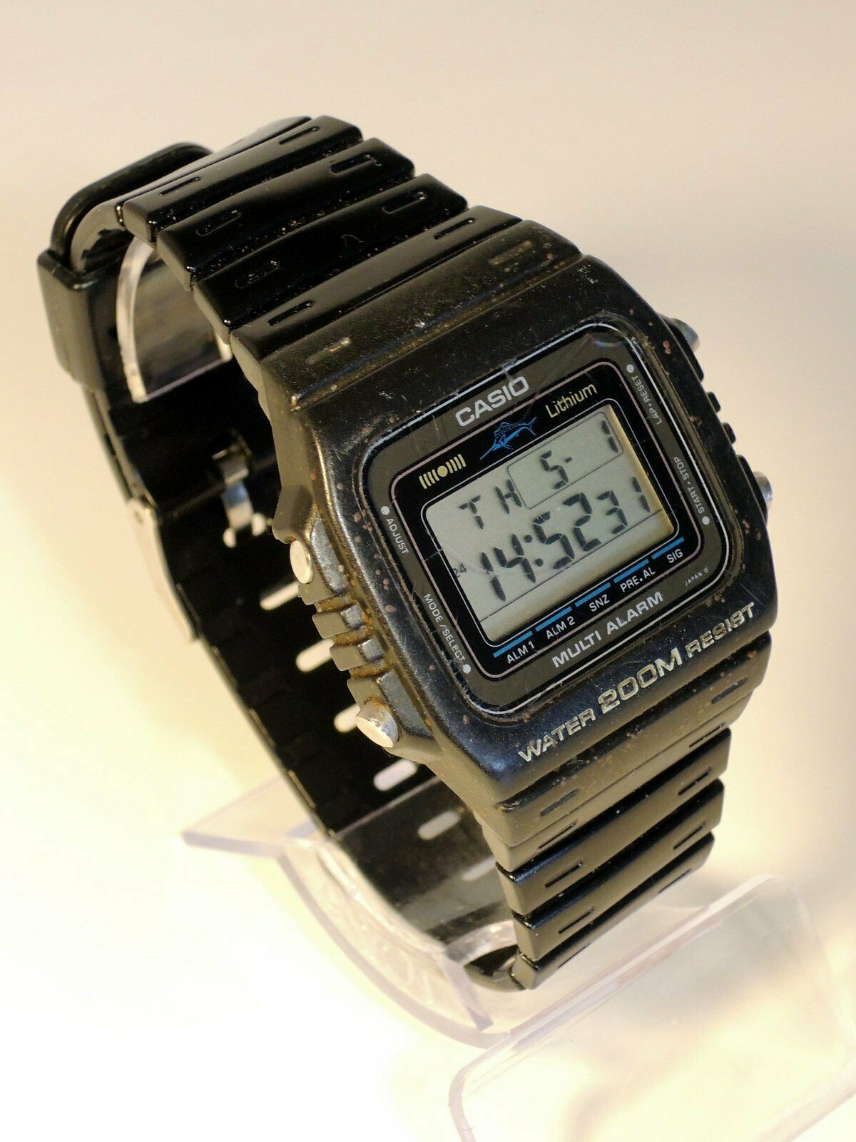 Casio DW-200 (181) Marlin Multi-Alarm Uhr von 1983 - Vintage