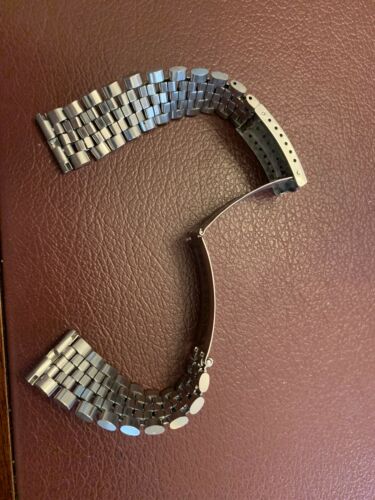 Vintage JB Champion Brick Stainless Steel Watch Bracelet 19 mm