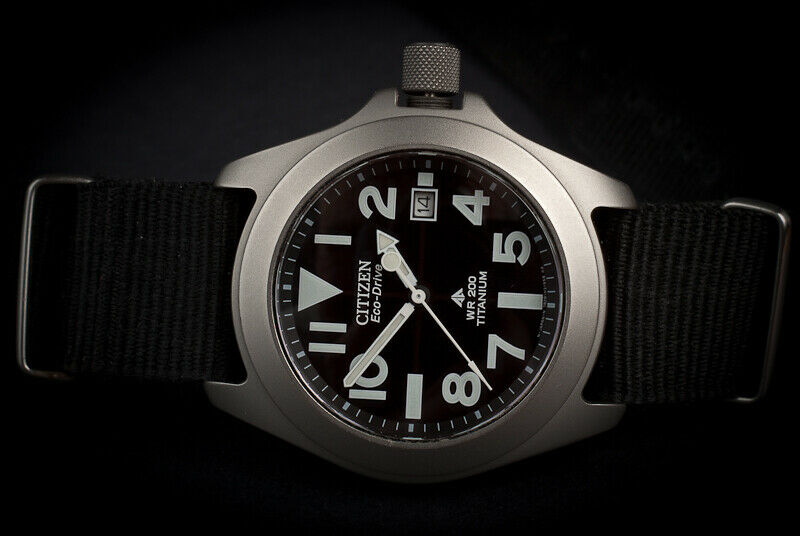 Rare Citizen Promaster Tough Eco-Drive Titanium 7828-H09971 Ray