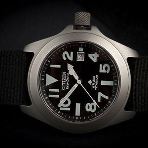 Rare Citizen Promaster Tough Eco-Drive Titanium 7828-H09971 Ray