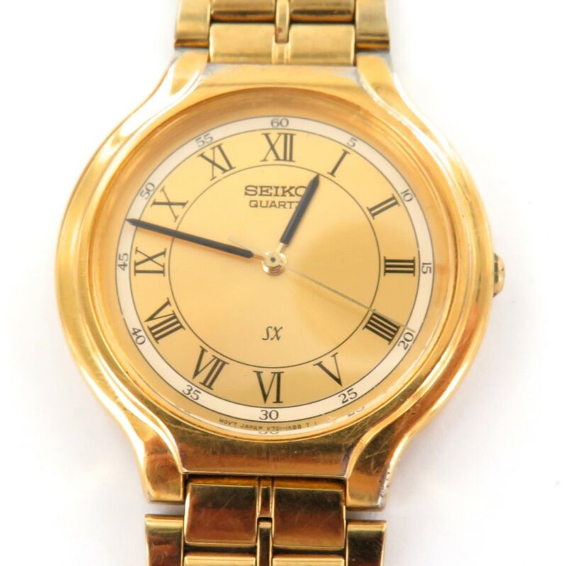 Vintage Men's Seiko v701-6j60 Sx Gold hot