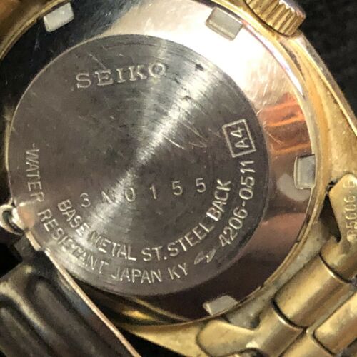 Seiko 4206-0511 Automatic Women's Watch Stainless Steel gold