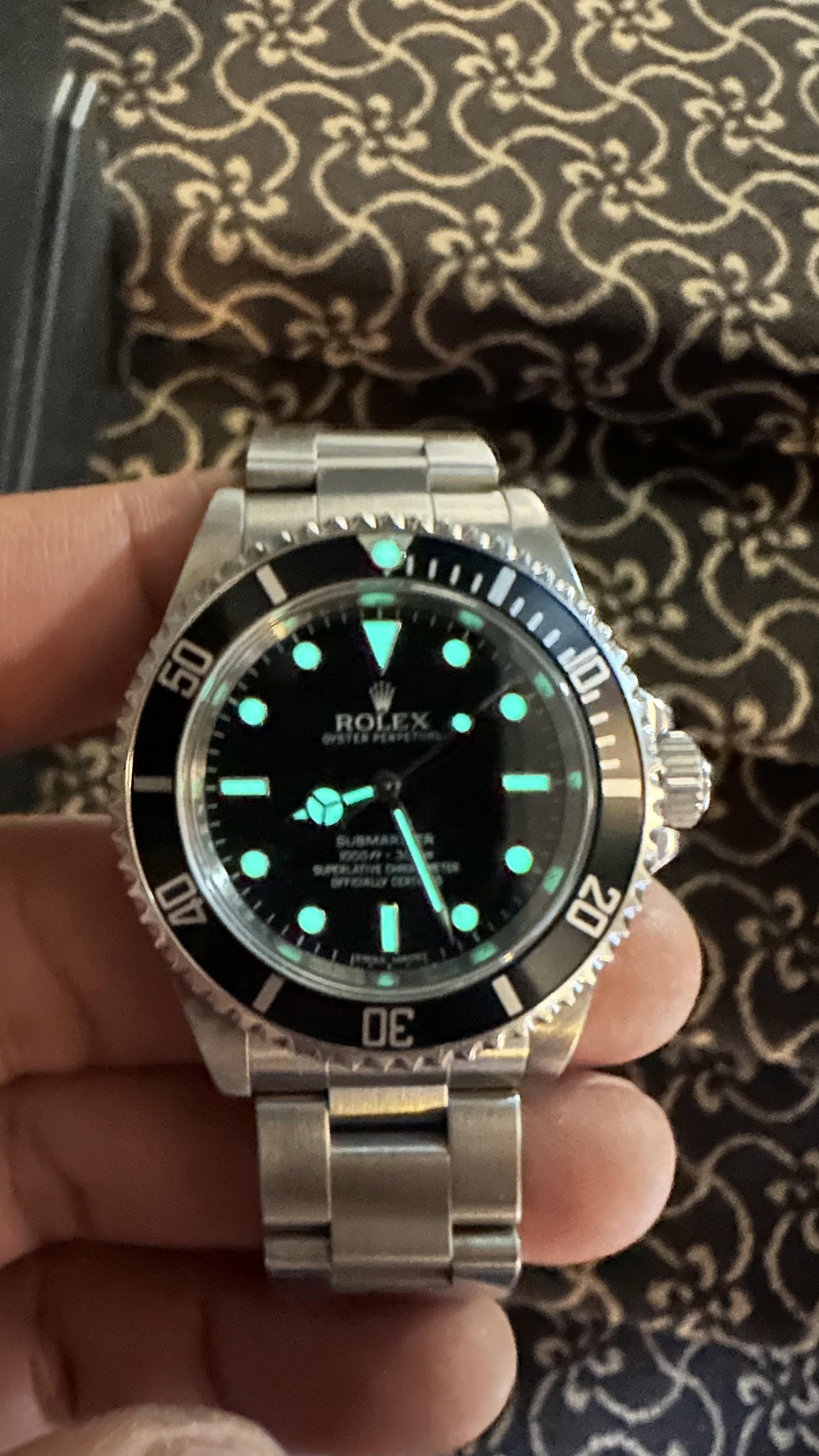 WTS Rolex Submariner Ref. 14060M 2012 card G serial 2010 Full