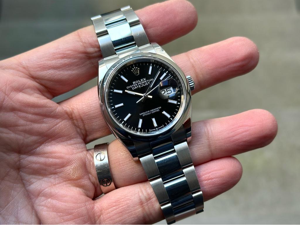 Rolex Datejust 36mm 126200 Black Index Dial Set WatchCharts Marketplace