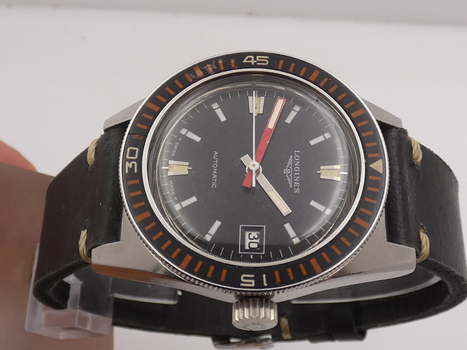 LONGINES DIVER VINTAGE 8248 GHIERA BACHELITE ACCIAIO ANNI 70