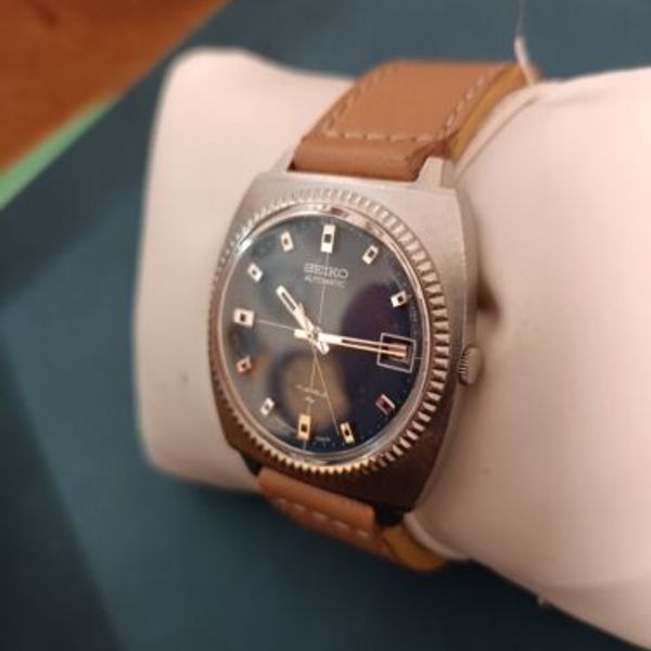 Cinturino Seiko Vintage 20mm In Vera Pelle Di Vitello – Marrone Stile Lucertola NOS Anni '60