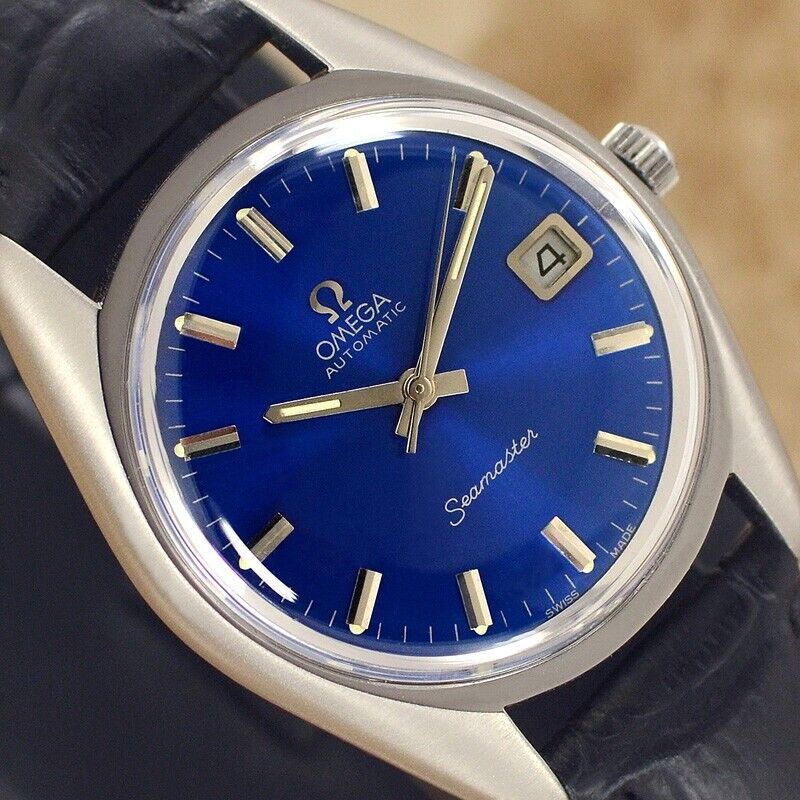 Omega seamaster blue dial cheap vintage