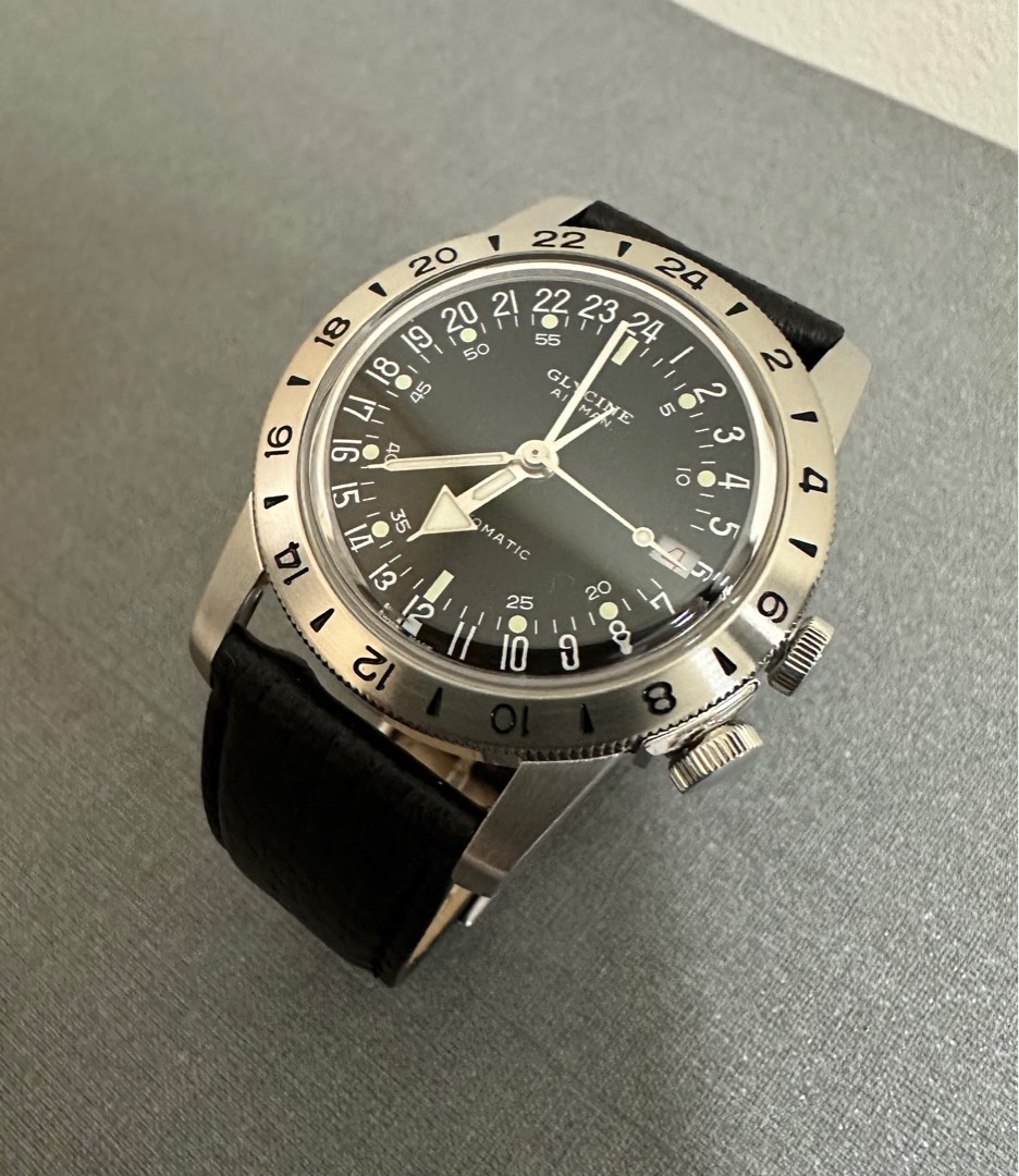 Glycine Airman No. 1 Black GMT 36mm Ref. GL0370 | WatchCharts