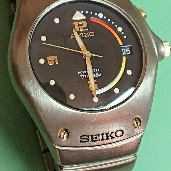 Seiko 5M42-0H49 Kinetic Titanium watch | WatchCharts Marketplace