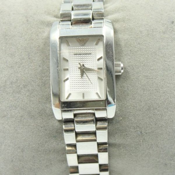 EMPORIO ARMANI AR-0359 Classic Steel Quartz Wristwatch Spares/Repairs ...