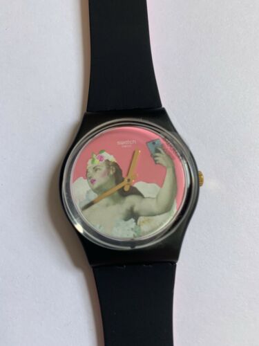 SWATCH Pink & Versa MUSEUM Artwork Design Watch GB310 
