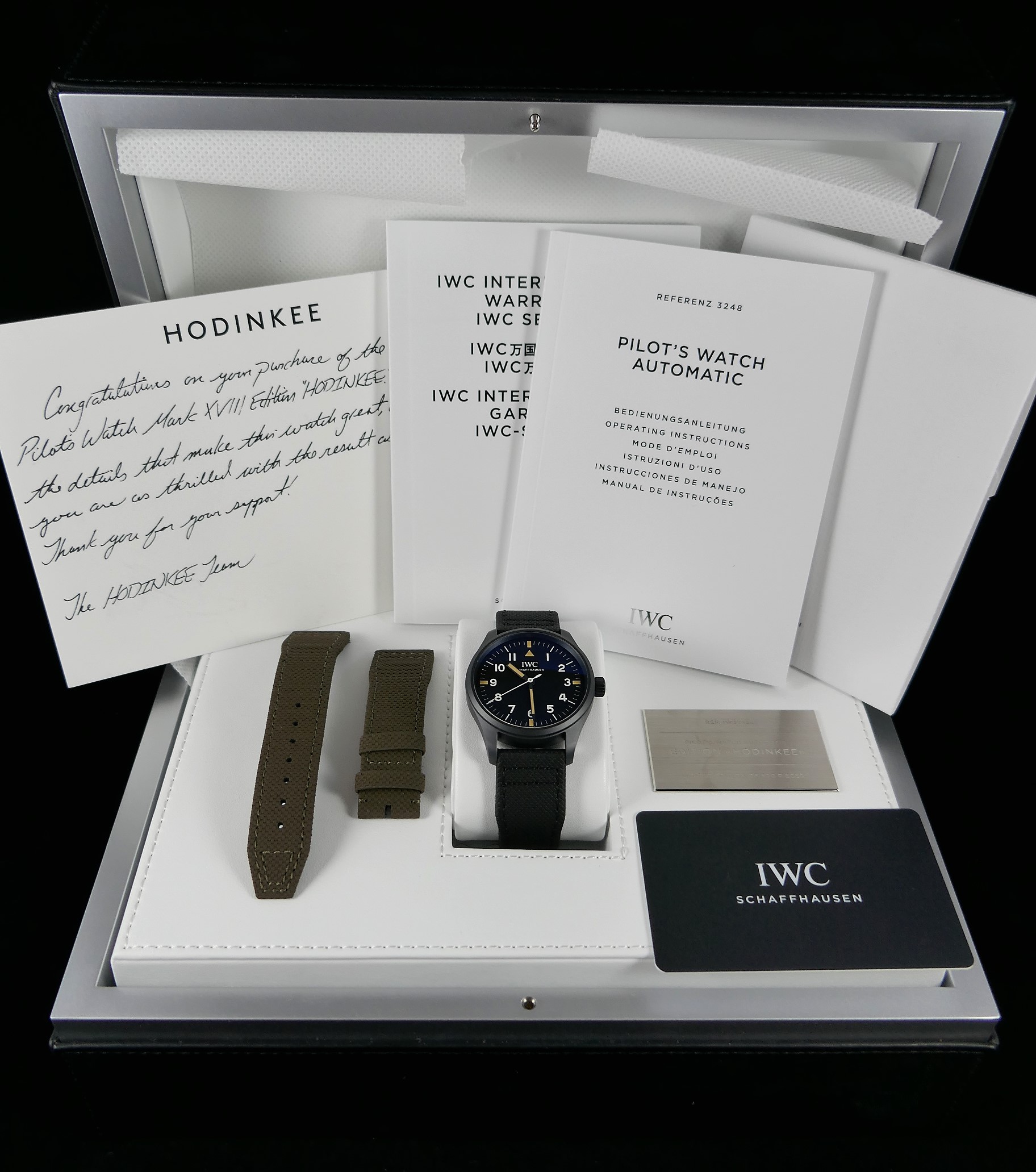 FS IWC x Hodinkee Ceratanium Pilots Watch Mark XVIII IW324801