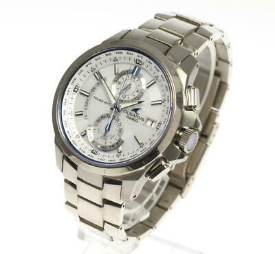 CASIO Oceanus OCW-T1000-7AJF White Dial Solar Powered Radio Men's