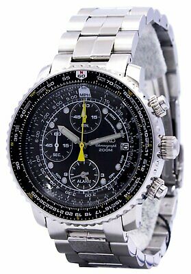 seiko pilot's flight alarm chronograph sna411 sna411p1 sna411p men's watch