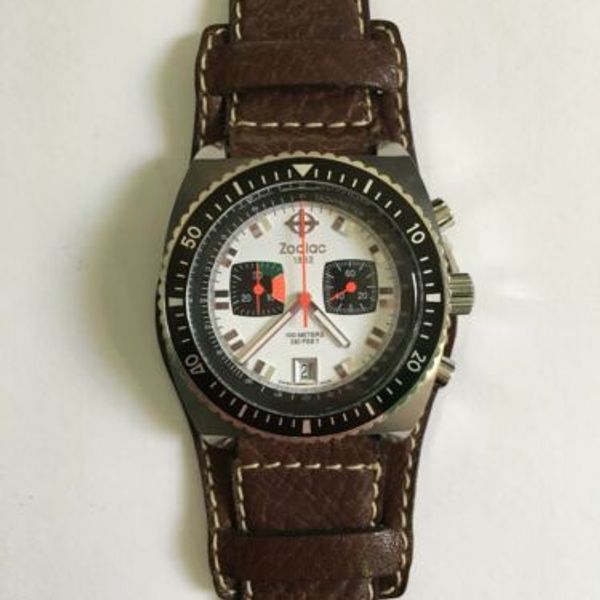 Zodiac 1882 Sea Dragon Chronograph Solid Swiss Made Men's Watch