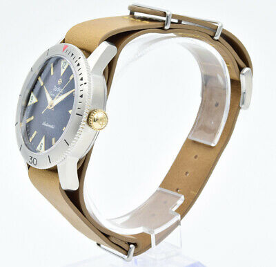 Zodiac Super Sea Wolf Automatic on Brown Leather NATO ZO9207