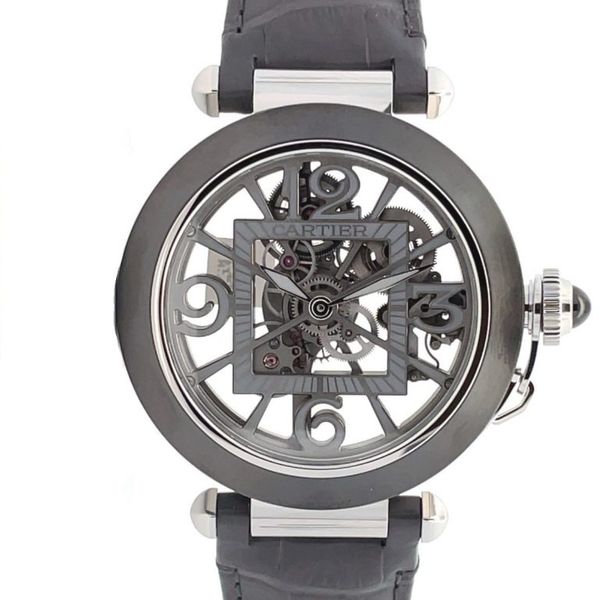 Cartier 41mm Pasha De Cartier Skeleton ADLC Steel , WHPA0017 ...