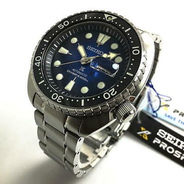 Men's Seiko Prospex King Turtle Ocean Manta Ray Automatic Watch SRPE39 ...