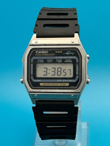 CASIO WS-740 MARLIN VINTAGE LCD DIGITAL WATCH - 1983 - FULLY 