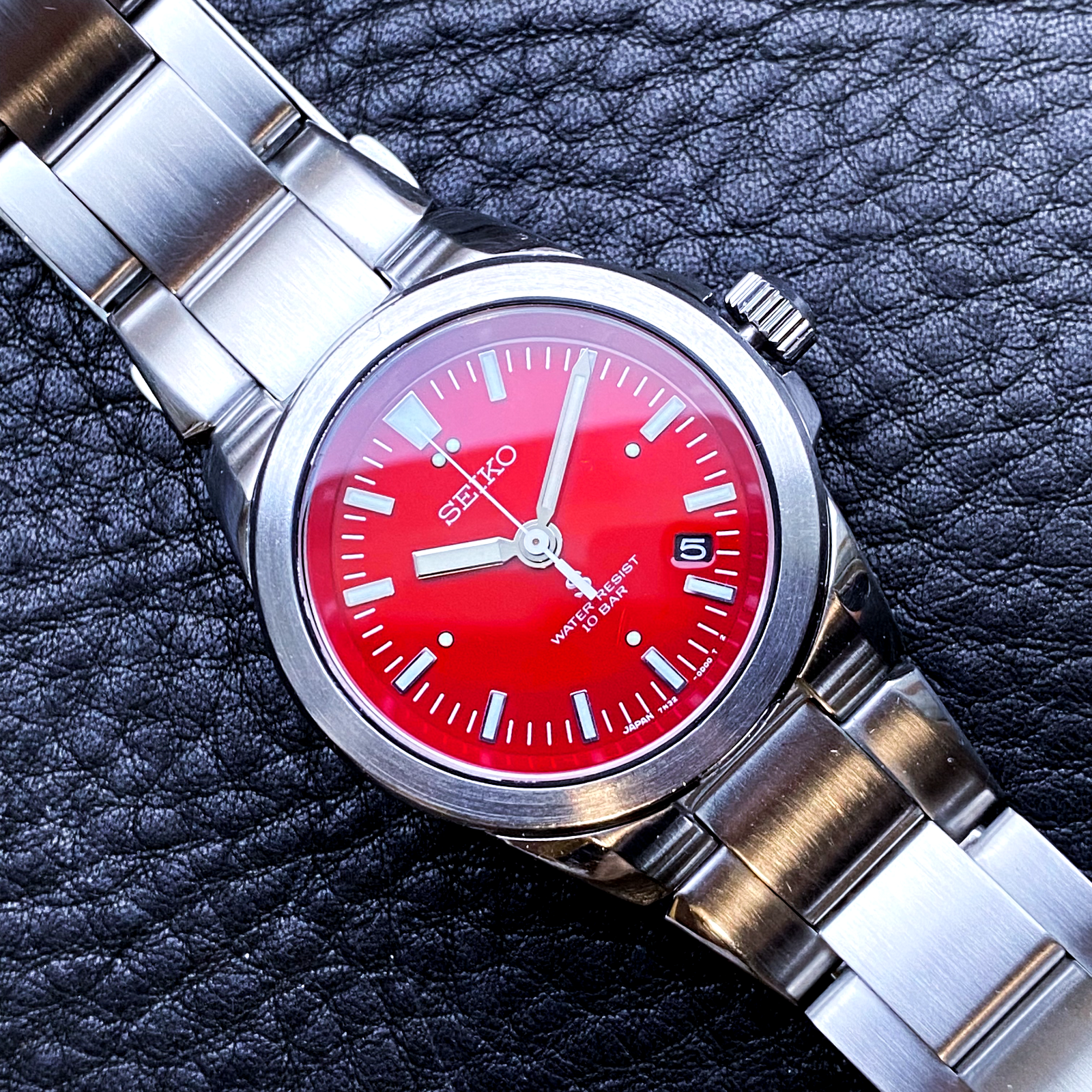 SEIKO SUS 7N32-0B70 VINTAGE PILOT (QUARTZ VARIANT OF 4S15-7020
