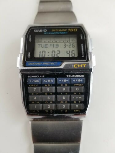 Casio Databank 150 Illuminator Calculator Watch DBC-1500 Module No