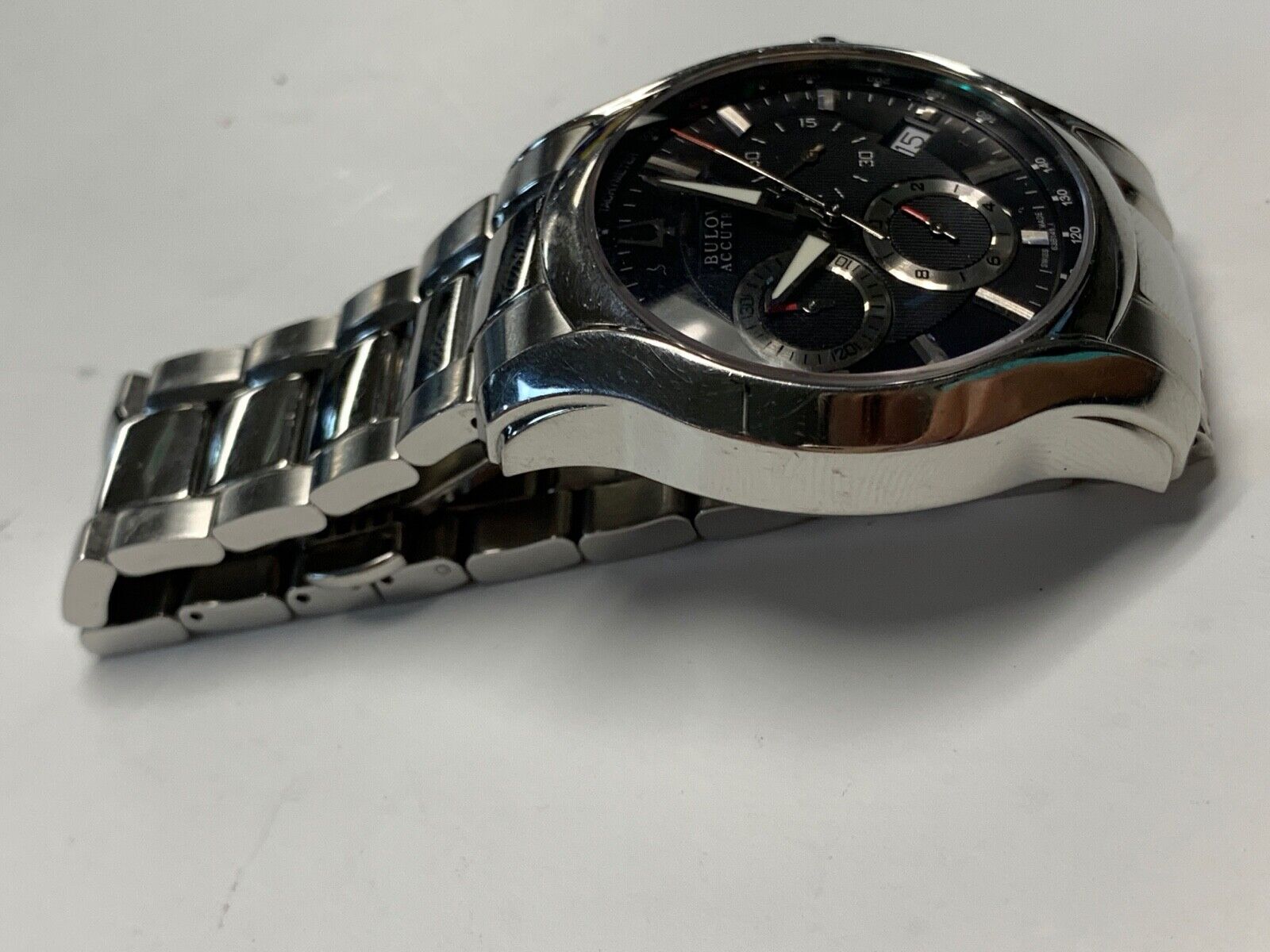 BULOVA ACCUTRON MALES WRIST WATCH SWISS MADE 63B141 SAPPHIRE