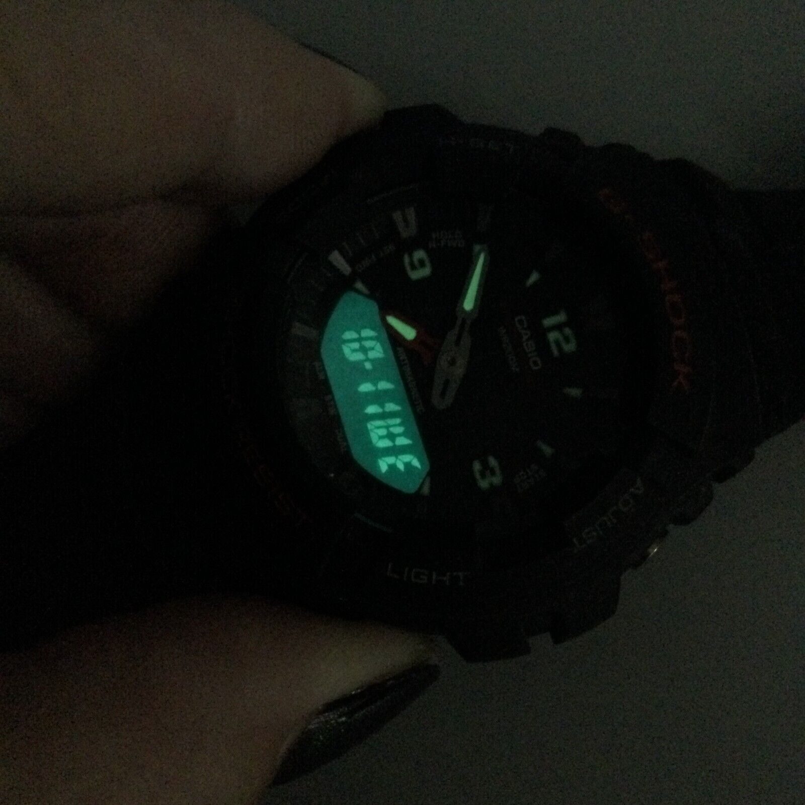 Casio G-Shock Watch Men WR 200M Black Analog Digital 5158 G-100 a1 