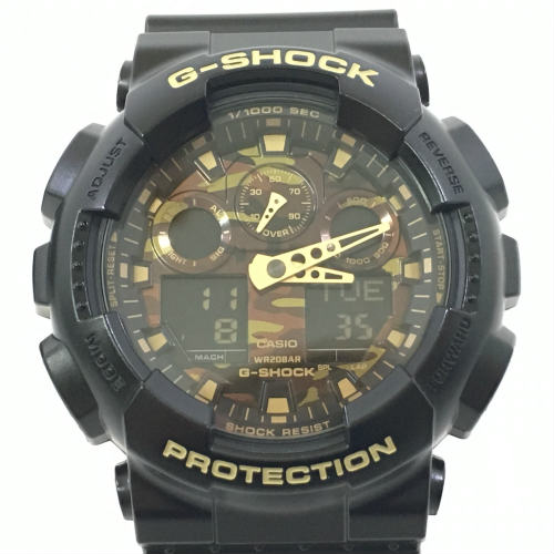 Used] hh-CASIO G-SHOCK ANALOG-DIGITAL GA-100 SERIES GA-100CF-1A9JF