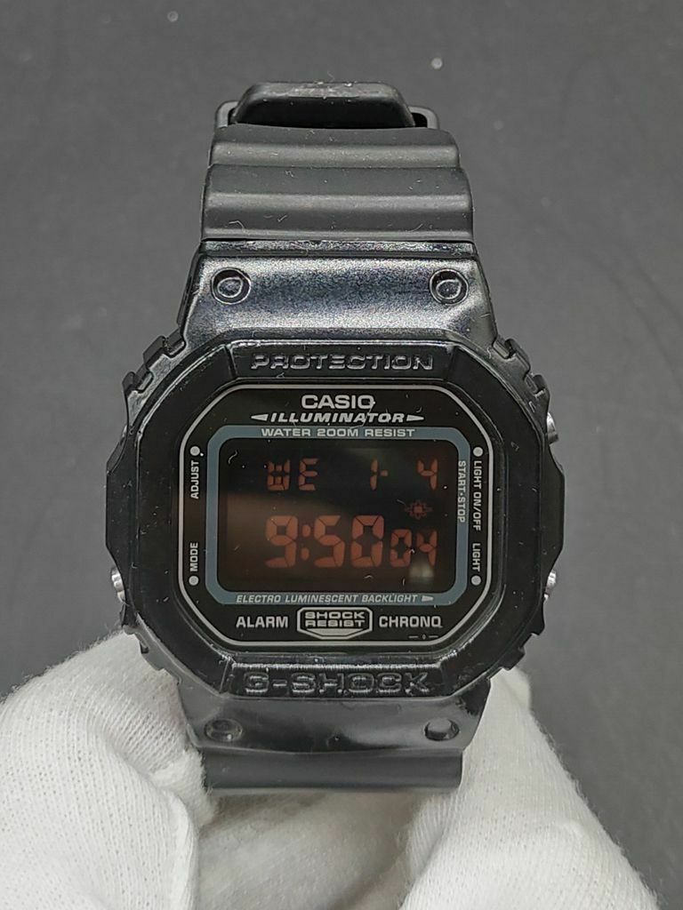 C asio G-shock DW-056 Negative Display Square Digital Watch Japan