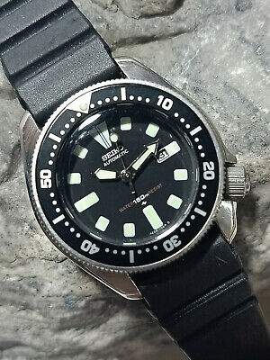 VINTAGE SEIKO DIVER 4205-0143 BLACK AUTOMATIC LADIES