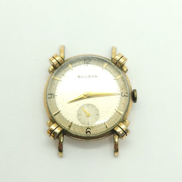 Bulova Ashford L1 10k Rolled Gold Plate Mechanical 29mm Fancy Lugs
