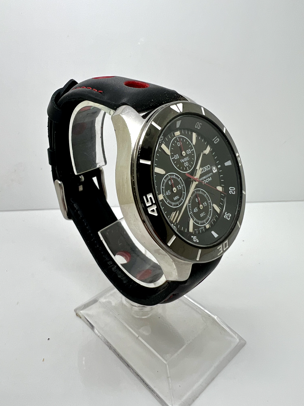 Seiko 4T57-00A0 Quartz Chronograph Watch Serviced New Battery New