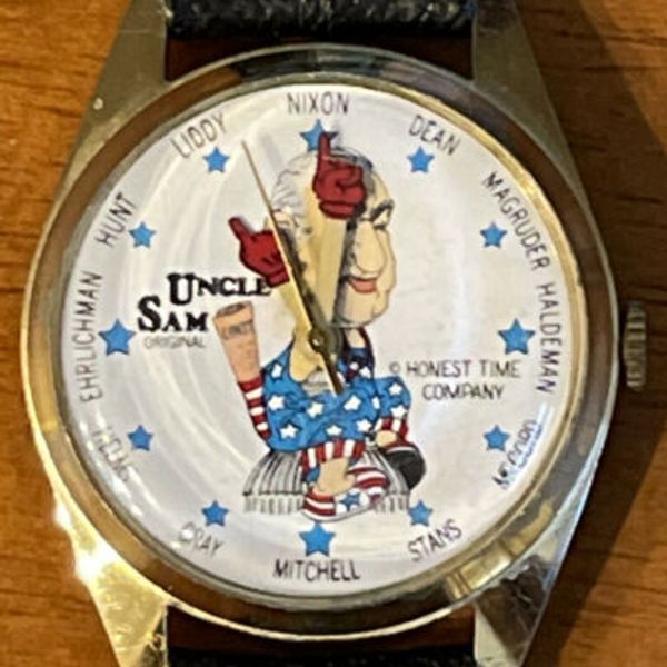 Vintage UNCLE SAM ORIGINAL Honest Time Company Wind Up Watch ...
