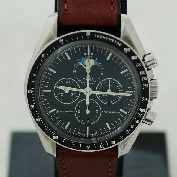 OMEGA Speedmaster mechanical Cal.1866 Moon Watch MoonPhase, Steel 42mm ...