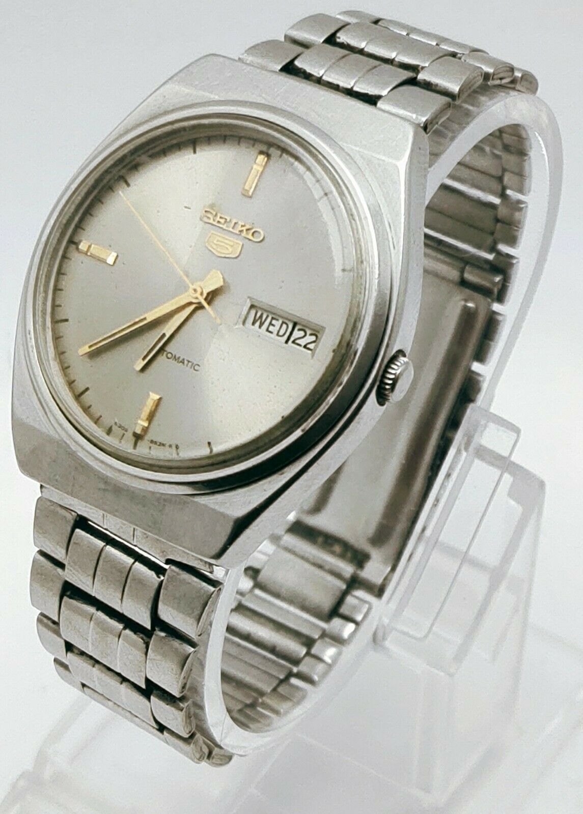 VINTAGE SEIKO 5 6309-8880 A2 AUTOMATIC 17J JAPAN MEN'S WATCH (2134