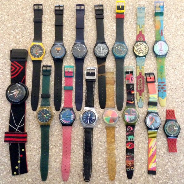 Vintage SWATCH Watch Lot 80 s Early 90 s Pop Swatch Black Spider RARE WatchCharts Marketplace