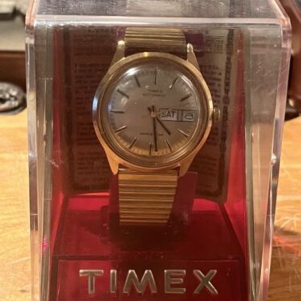 Timex Box Vintage Timex Automatic Watch Day & Date W/ Original Box And Warranty ...